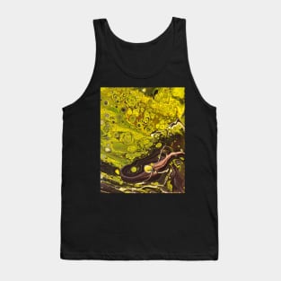 Banana Bread - Abstract Acrylic Pour Painting Tank Top